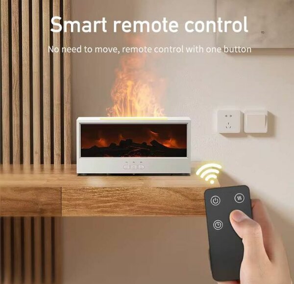 Cheminée électrique avec télécommande