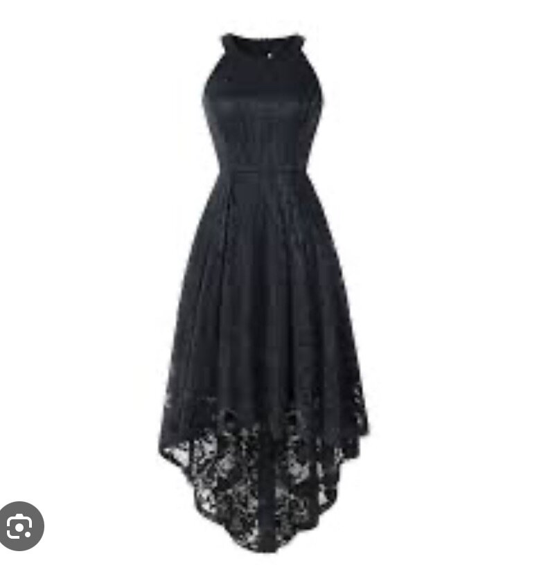 Robe de soirée cocktail en dentelle florale