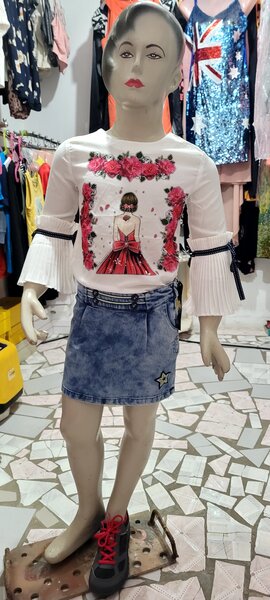 T-shirt et Jupe Fille Chic