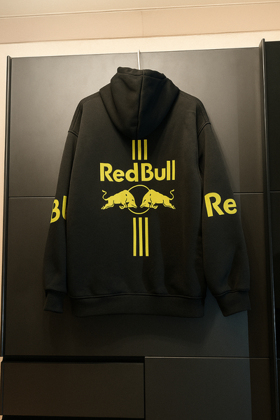 Sweat à capuche Red Bull noir