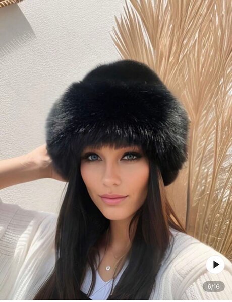 Chapeaux en fourrure élégants