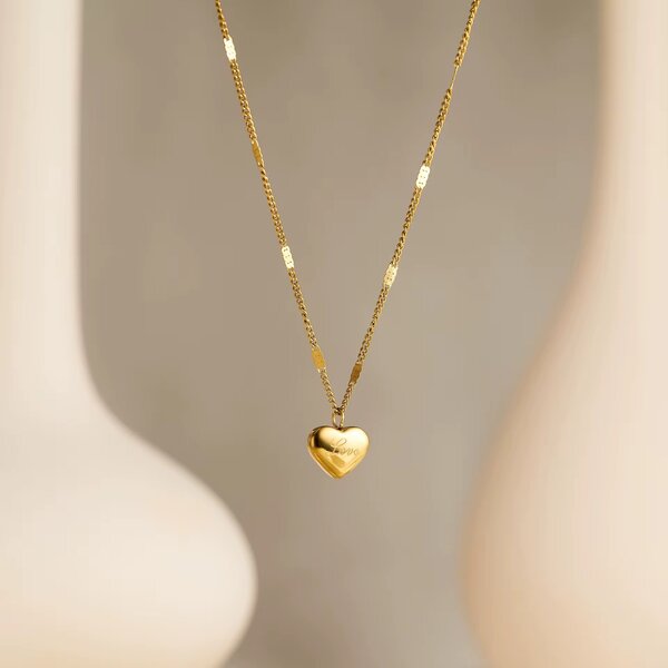 Collier Cœur en Or Élégant