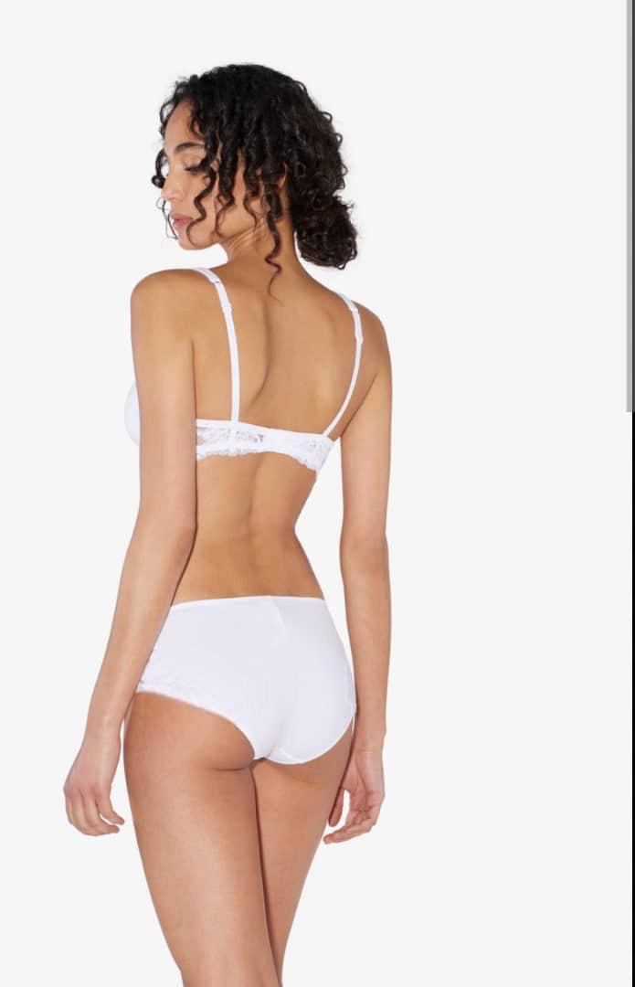 Lingerie ensemble blanc  slip