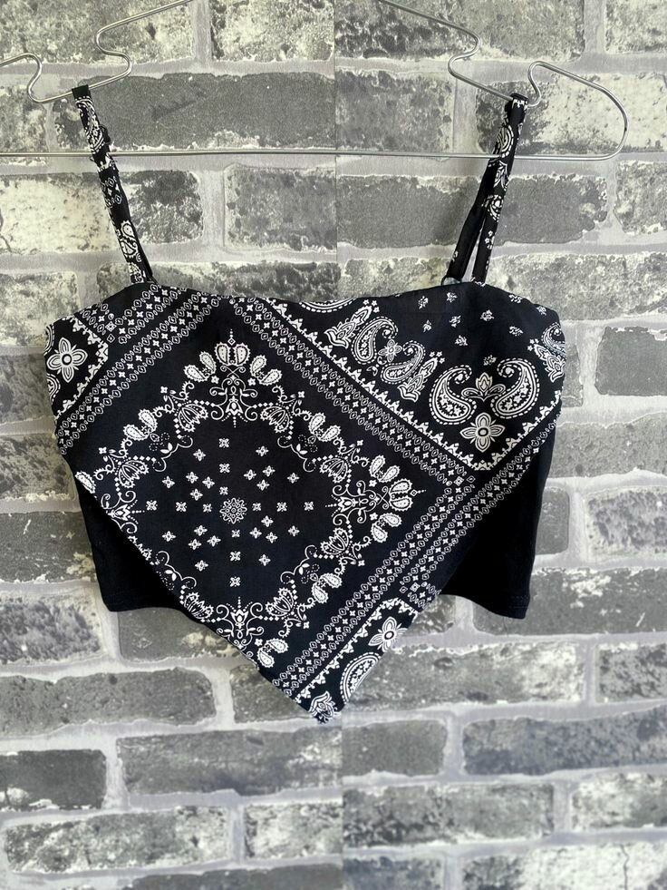Top Bandana Imprimé Bohème