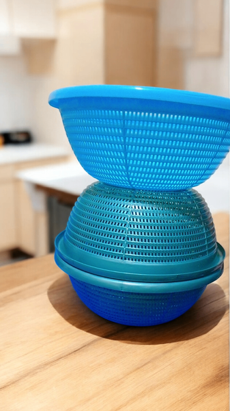 Passoire pratique bleue