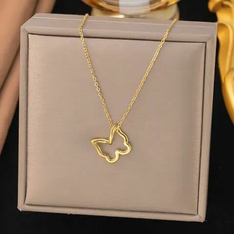 Collier Papillon Doré