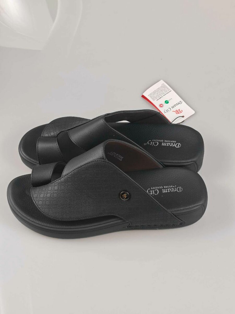 Sandales Confort Noires Homme