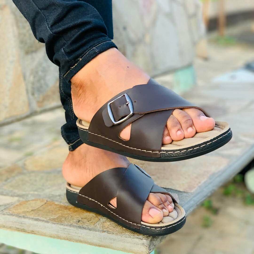 Sandales Homme Cuir Confort