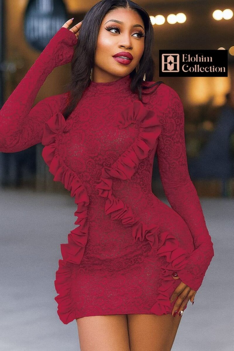 Robe en dentelle élégante