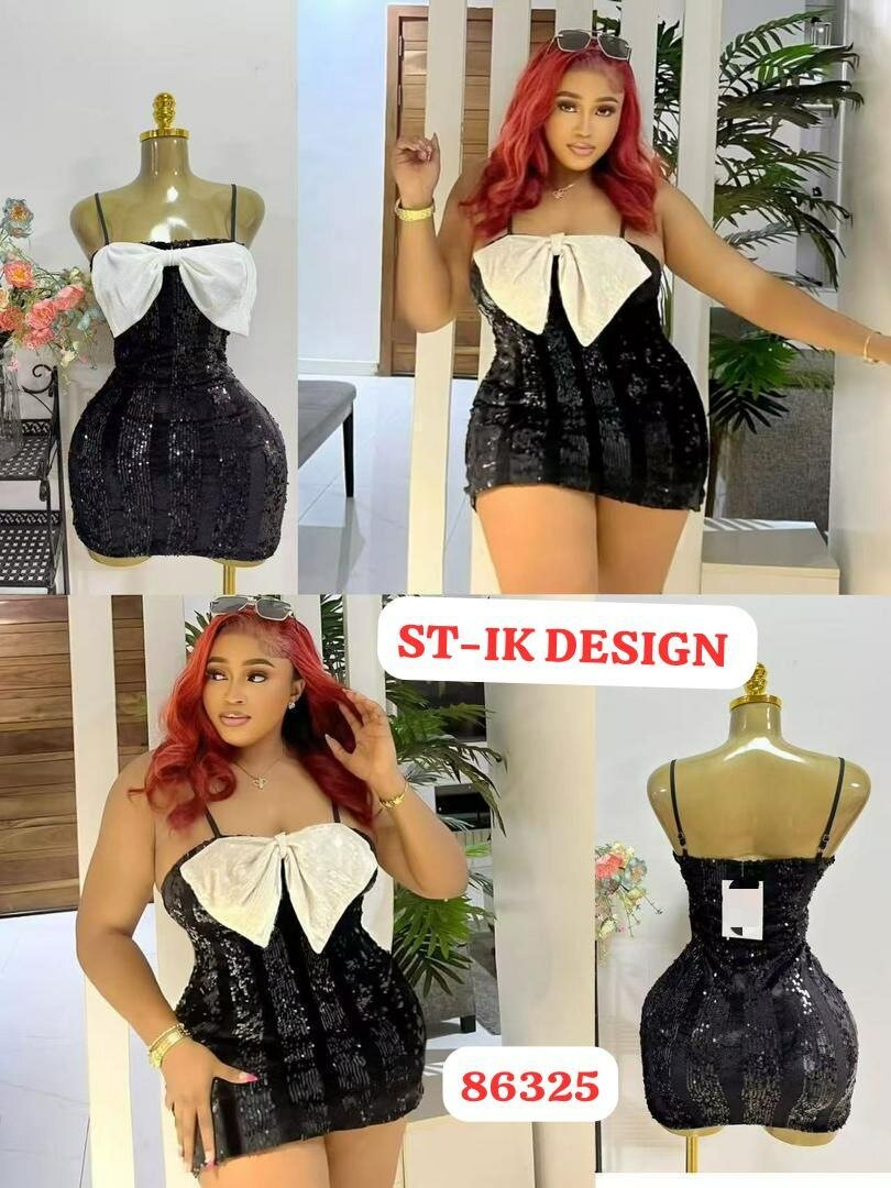 Robe bustier à paillettes