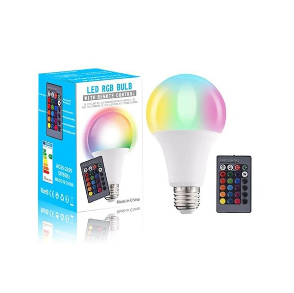 Ampoule LED RVB avec Télécommande
