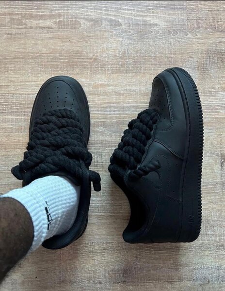 Baskets noires unisexes