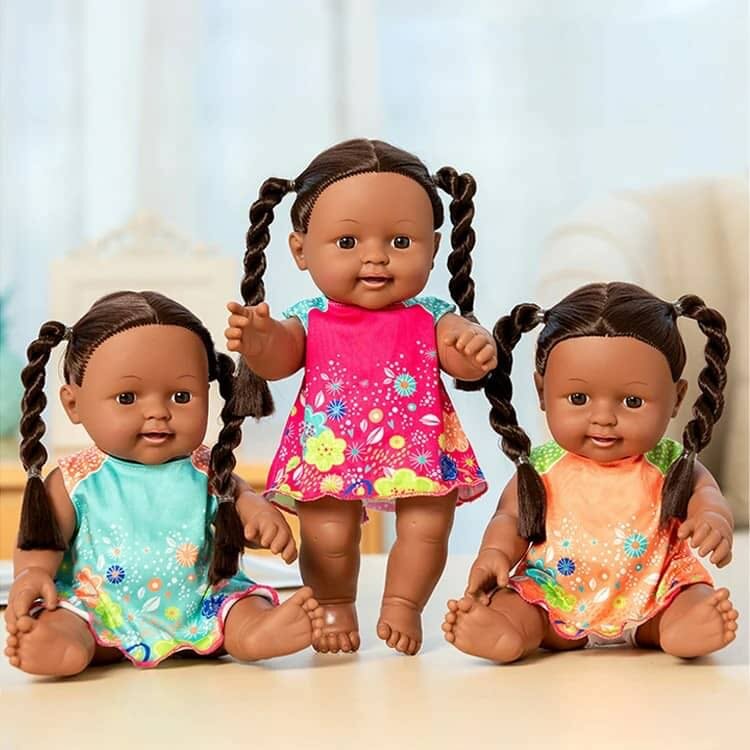 Poupées Noires Bébé Joyeux