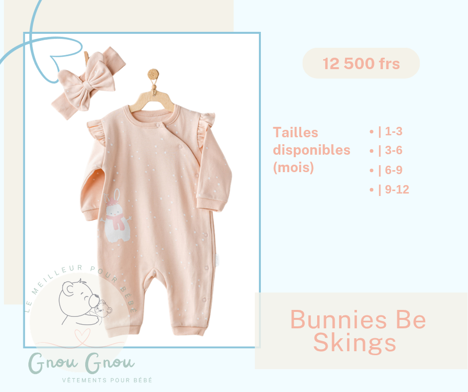 Pyjama bébé saumon doux