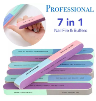 Nail Buffer 7-sided / Pedicure Manicure / Nail Filer / Nail Shiner