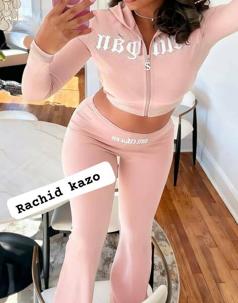 Ensemble survêtement rose femme