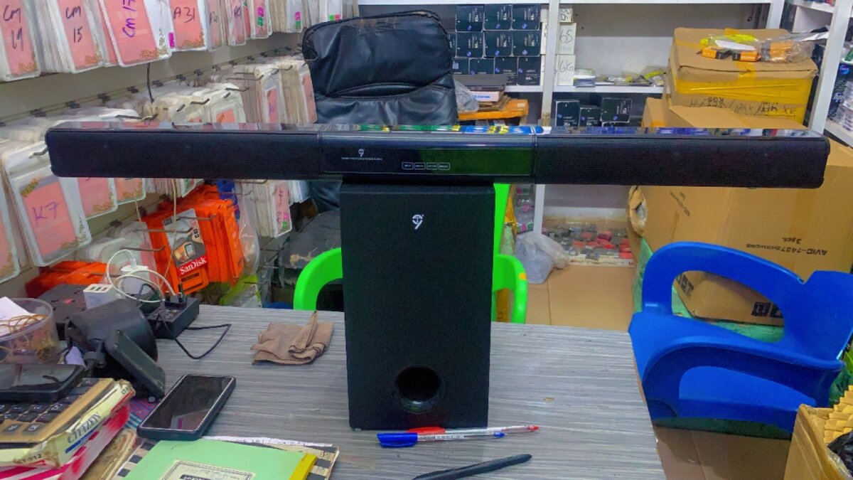 Home theater with soundbar