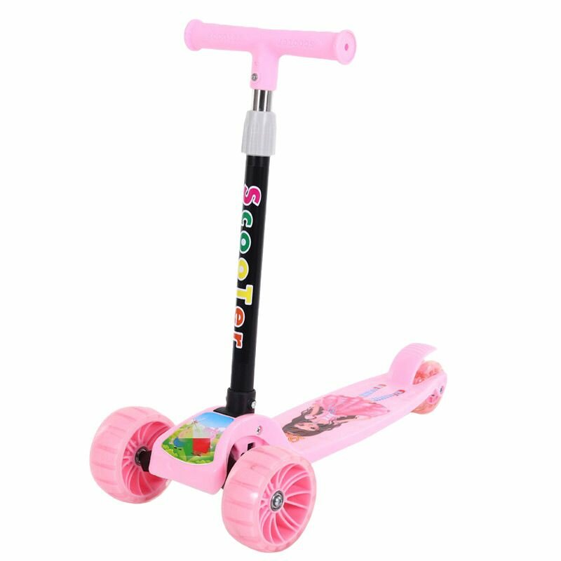 Trottinette Enfant Rose Lumineuse