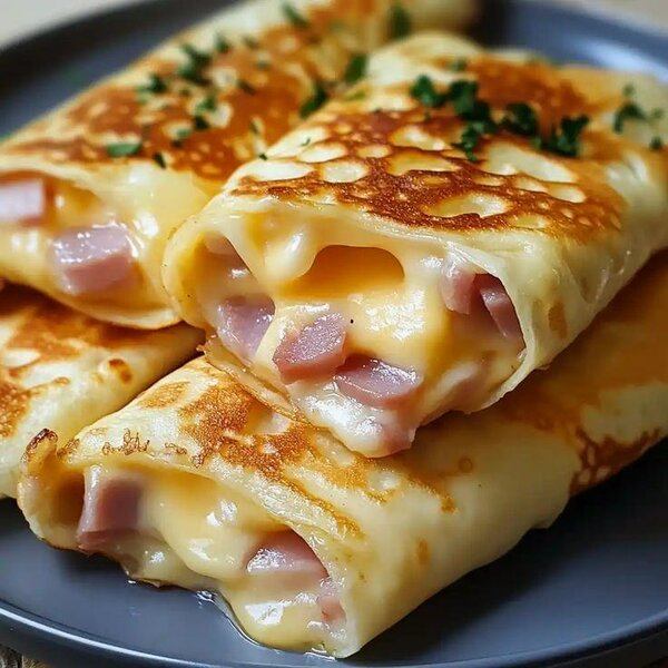 Crêpes jambon fromage gourmandes
