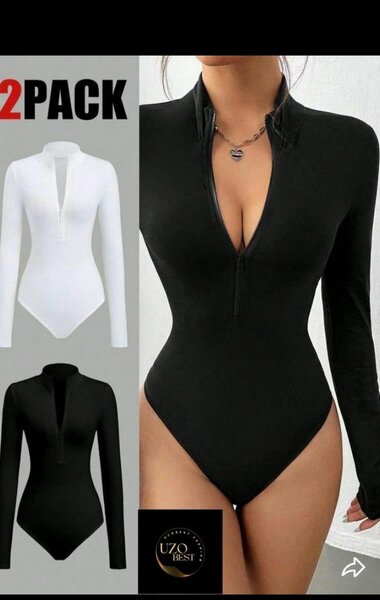 Body femme manches longues