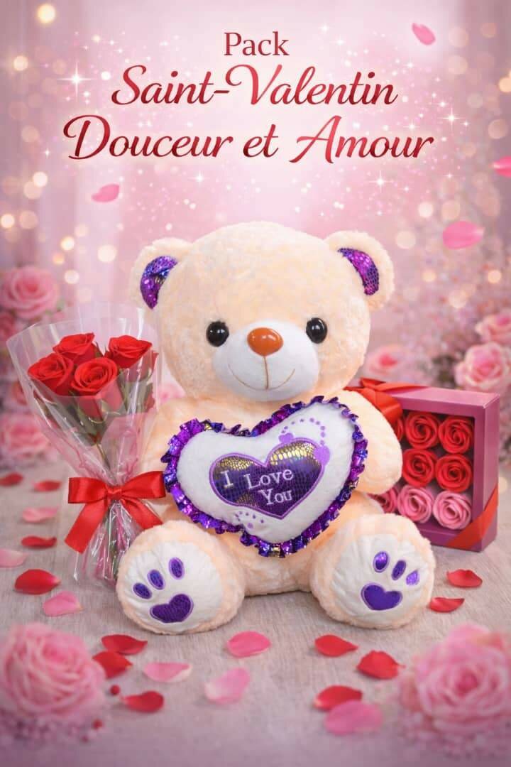 Ours en peluche Saint Valentin