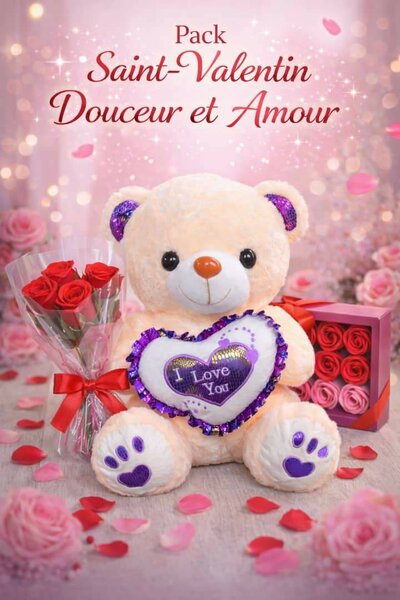 Ours en peluche Saint Valentin