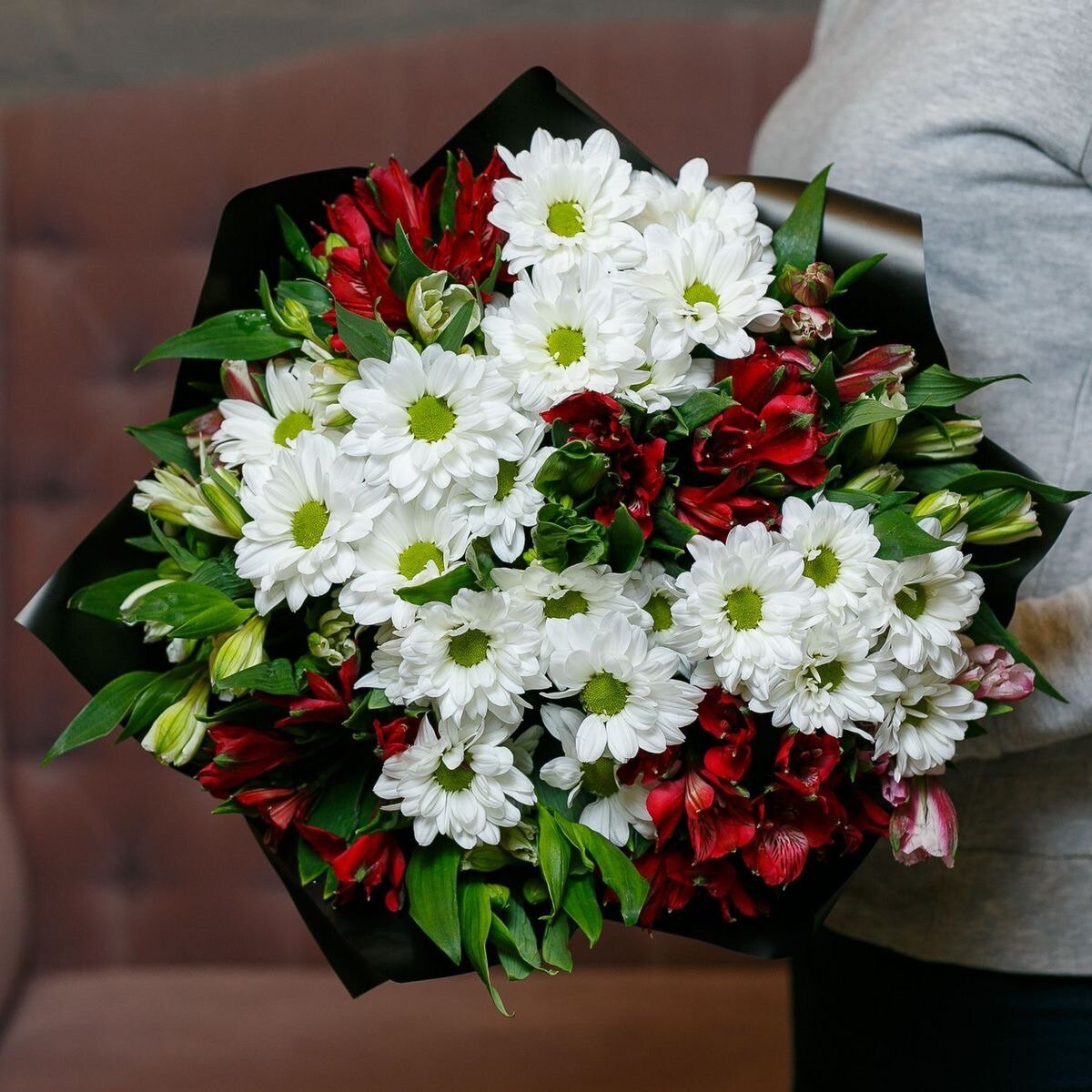 Букет из Альстромерии и Хризантемы