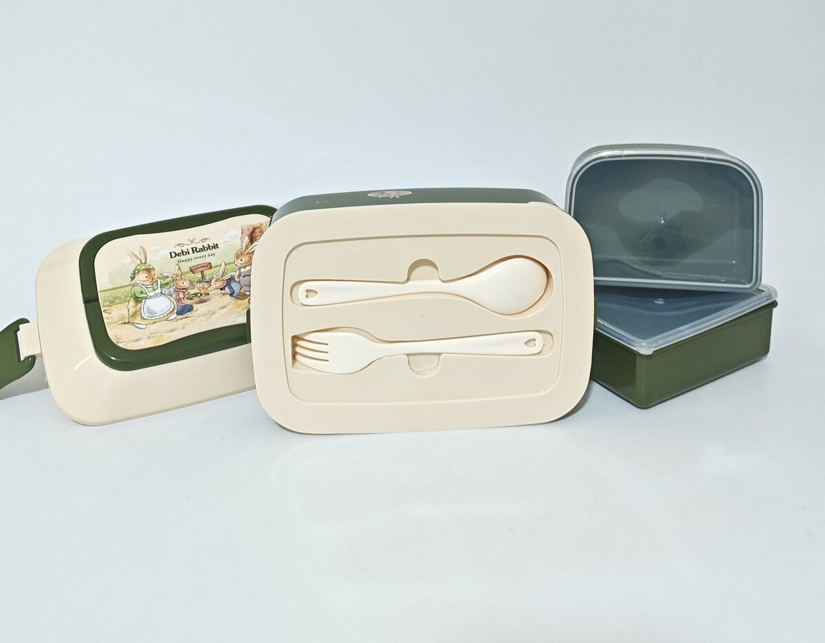 Boîte à lunch étanche avec couverts