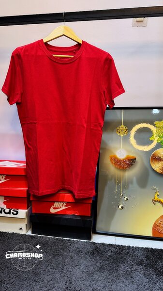 T-shirt rouge unisexe