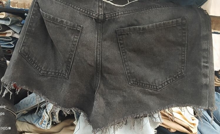 Shorts en denim noirs tendance