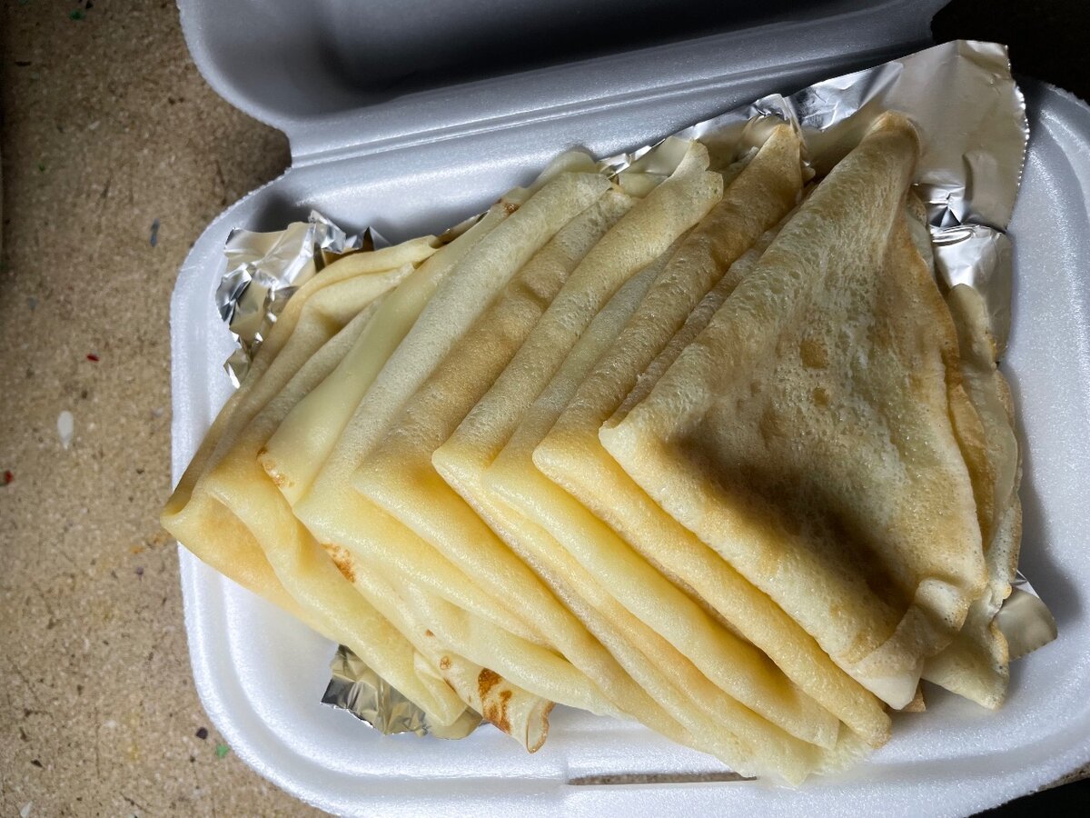 10 crêpes nature
