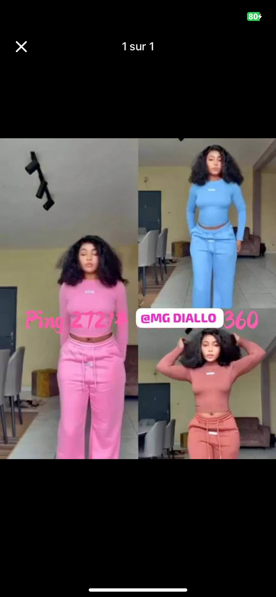 Jogging coloré femme