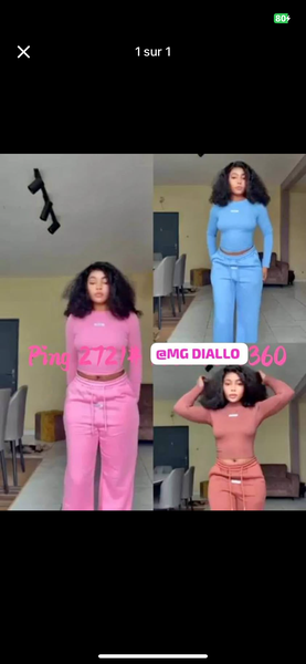 Jogging coloré femme