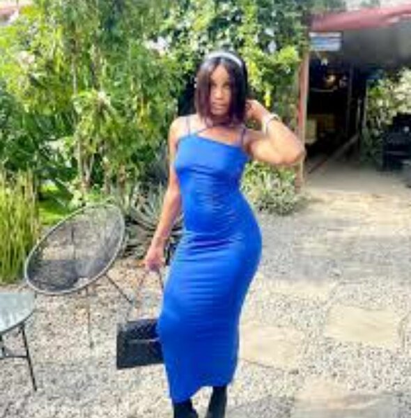 Robe bleue élégante