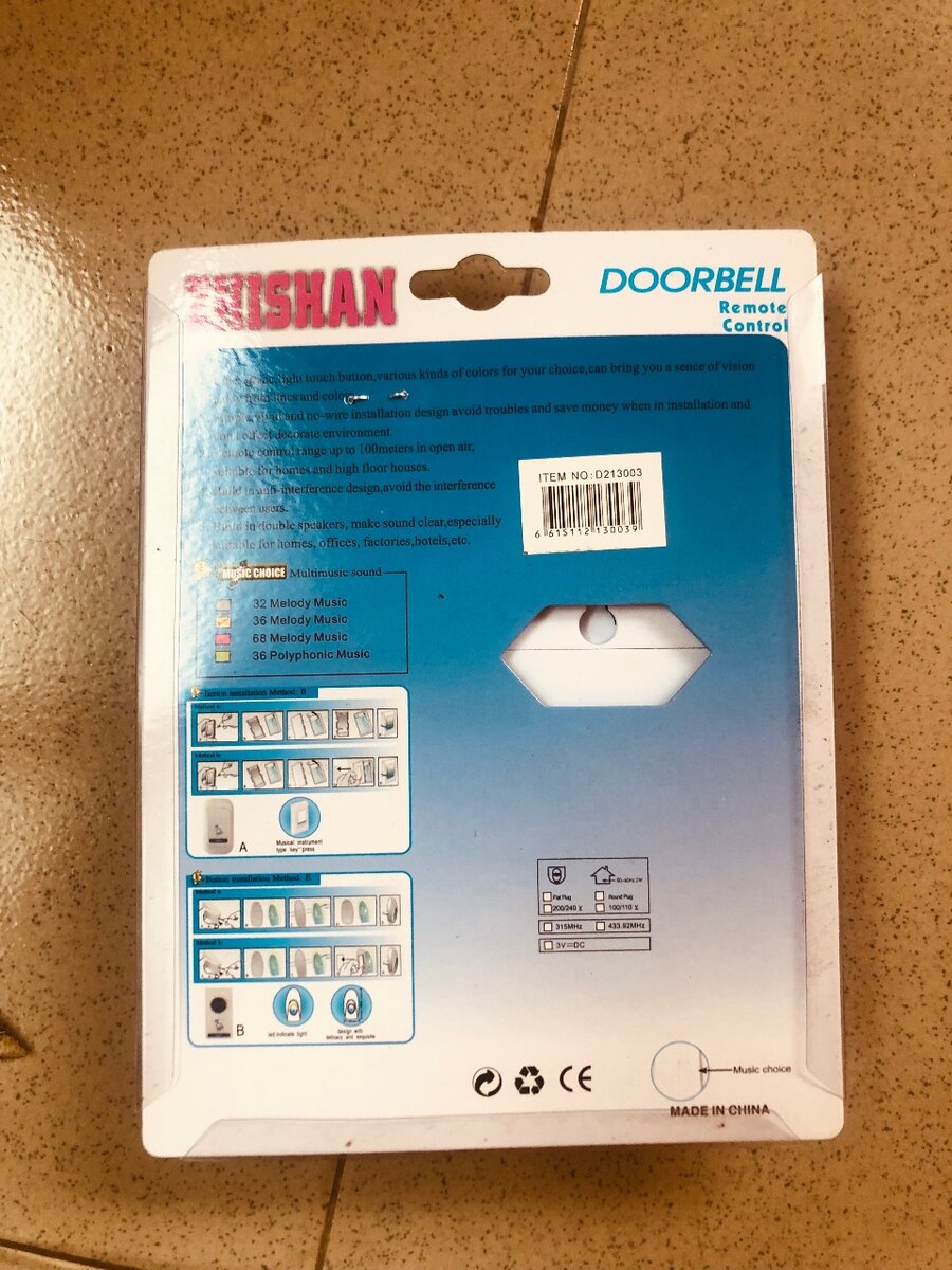 Wireless doorbell
