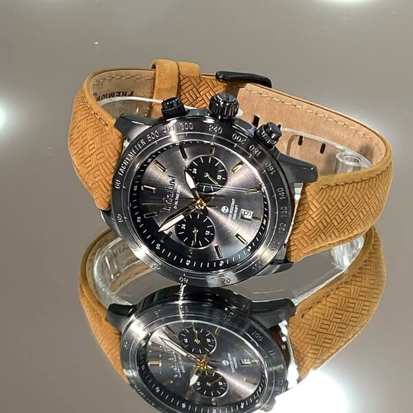 Montre homme cuir marron