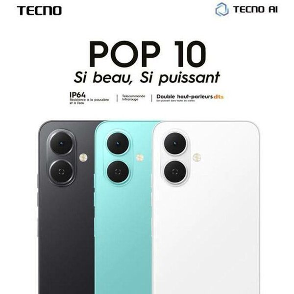 Tecno POP 10 - Smartphone puissant