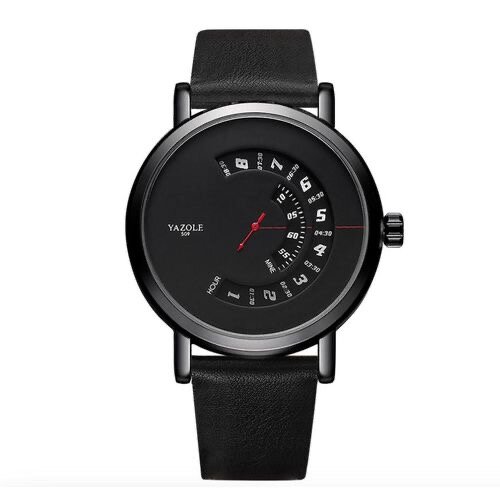 Montre Homme Minimaliste Noire