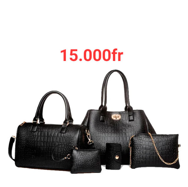 Vos sacs femme sont disponibles 5 en 1 en alligator.