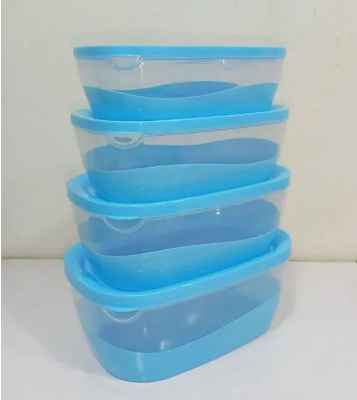 Elite Royal Food Container/ 4 Pc Bowl Set/ High quality Durable Plastic