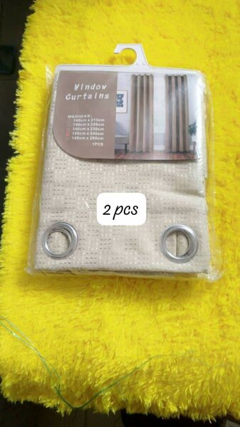 Rideaux de fenêtre en lin 2pcs