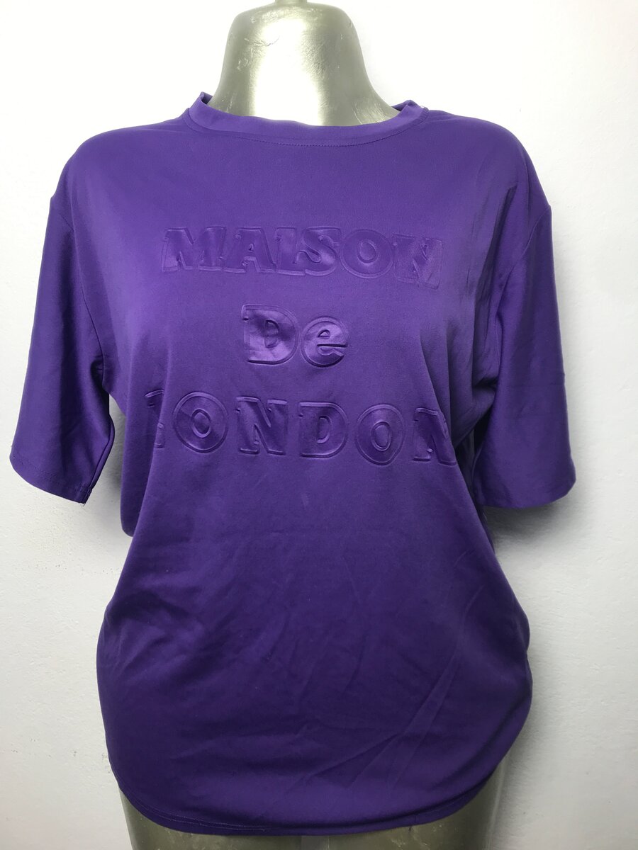 T-shirt violet Maison de London