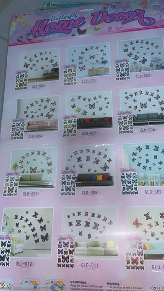 Autocollants Muraux Papillons 3D