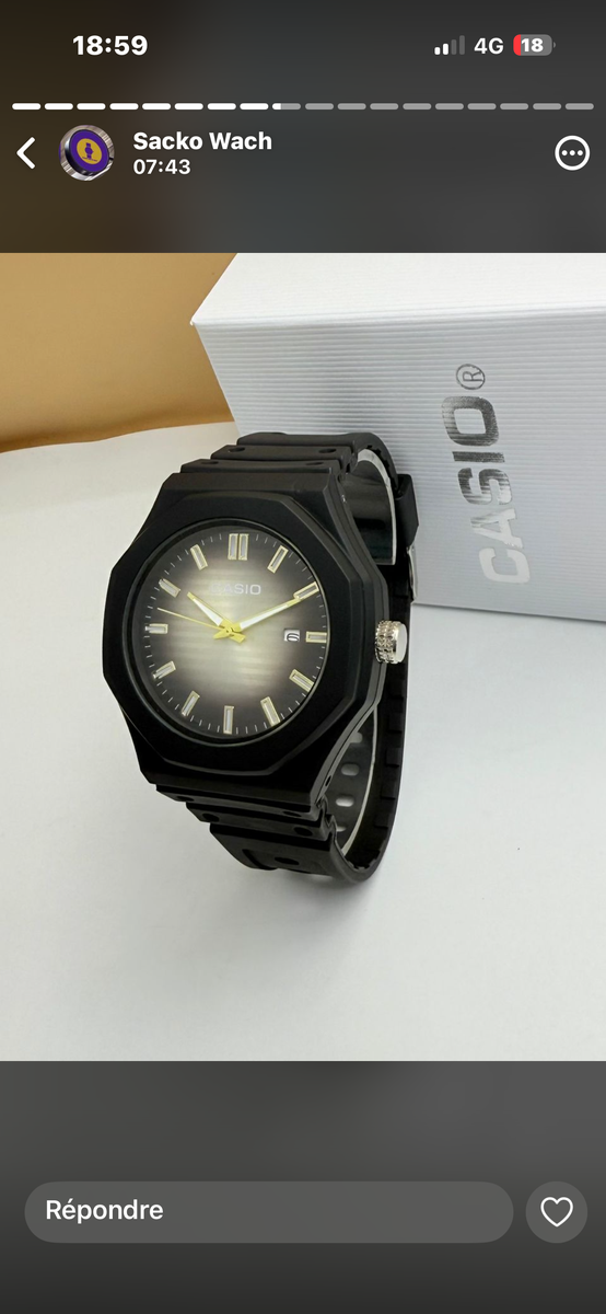 Montre Casio Classique Noir