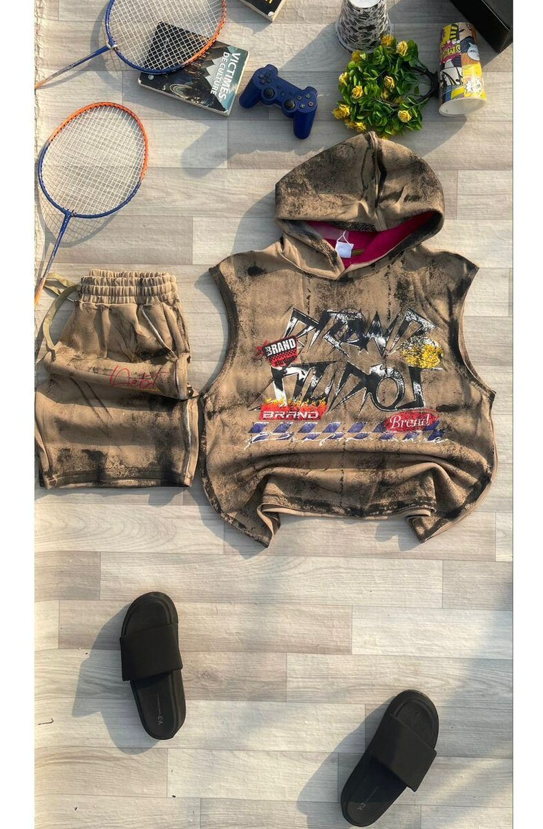 Ensemble survêtement sans manches pour hommes