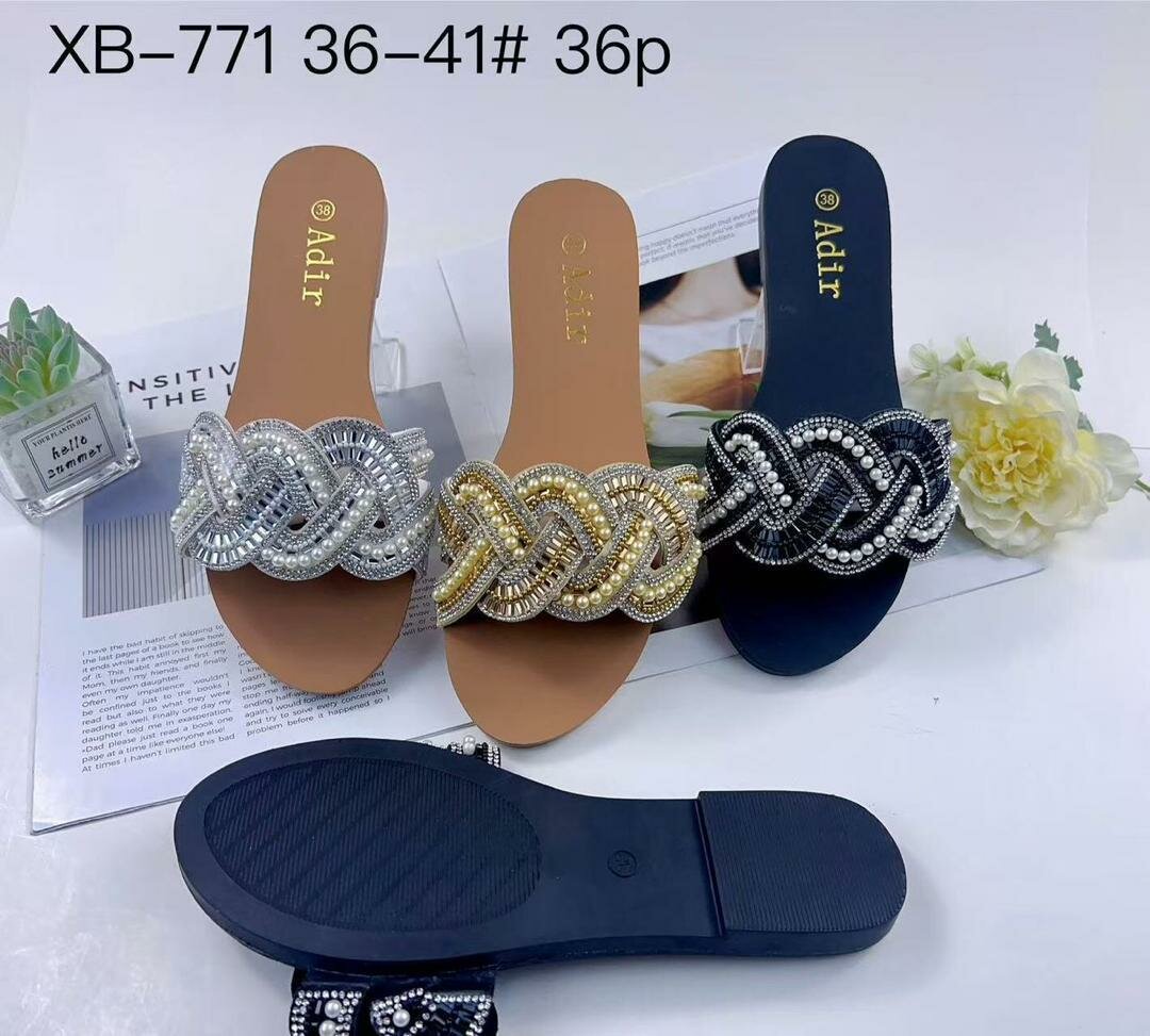 Sandales élégantes strass femmes