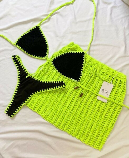 Bikini crochet fluo