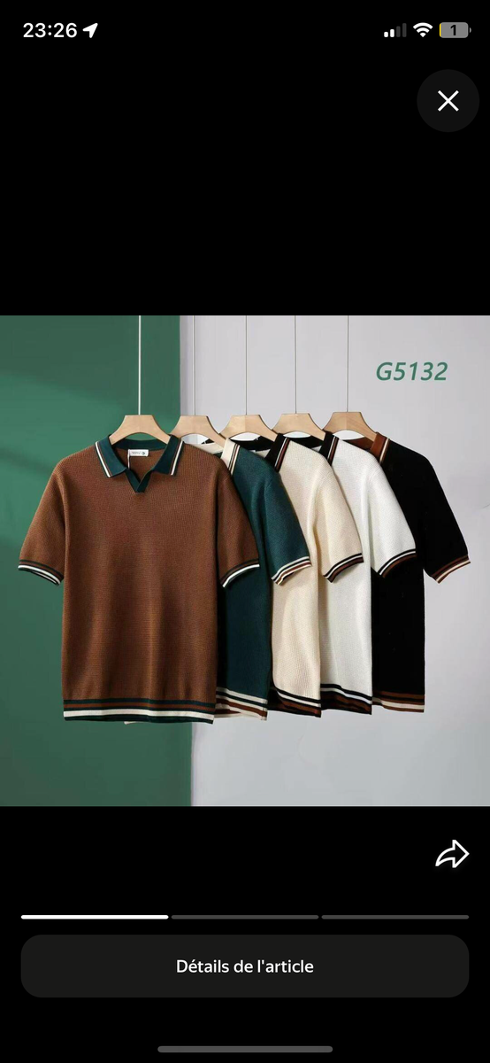 Polo en Coton Respirant Homme