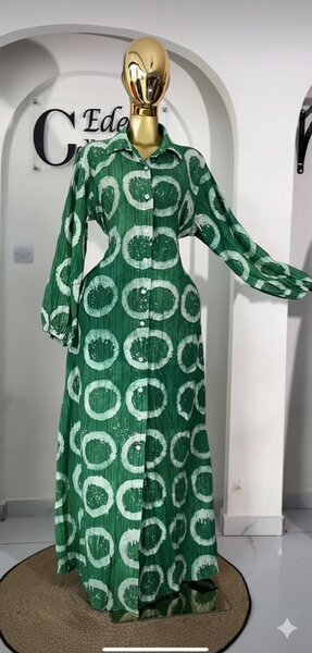 Robe longue en wax chic