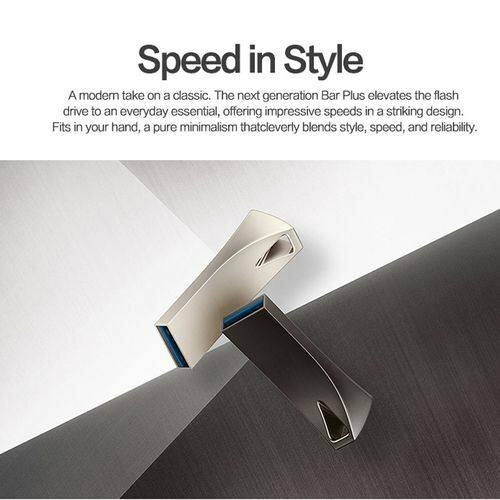Metallic USB 3.1 Pendrive - 128GB Black + Free OTG Adapter &